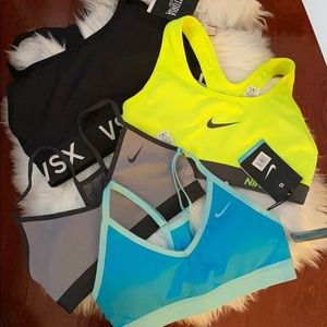 Lot of 4: Nike Sports Bra XS, Victoria’s Secret S